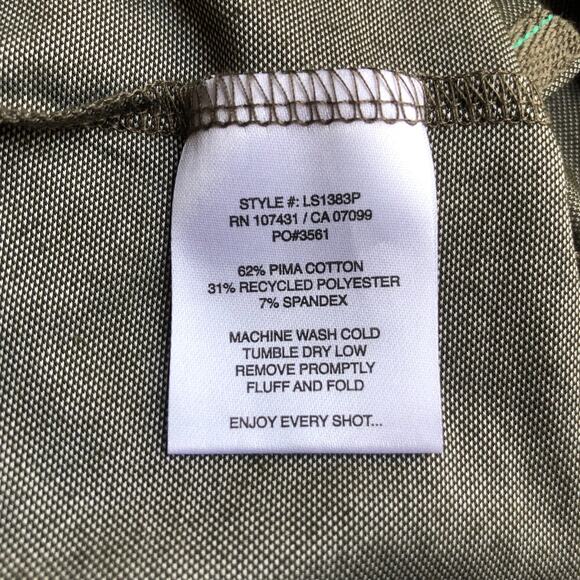 Link Soul Dri-Loft Polo Shirt Ever Green Signs Short Sleeve Men's Size XL NWT - Picture 11 of 13